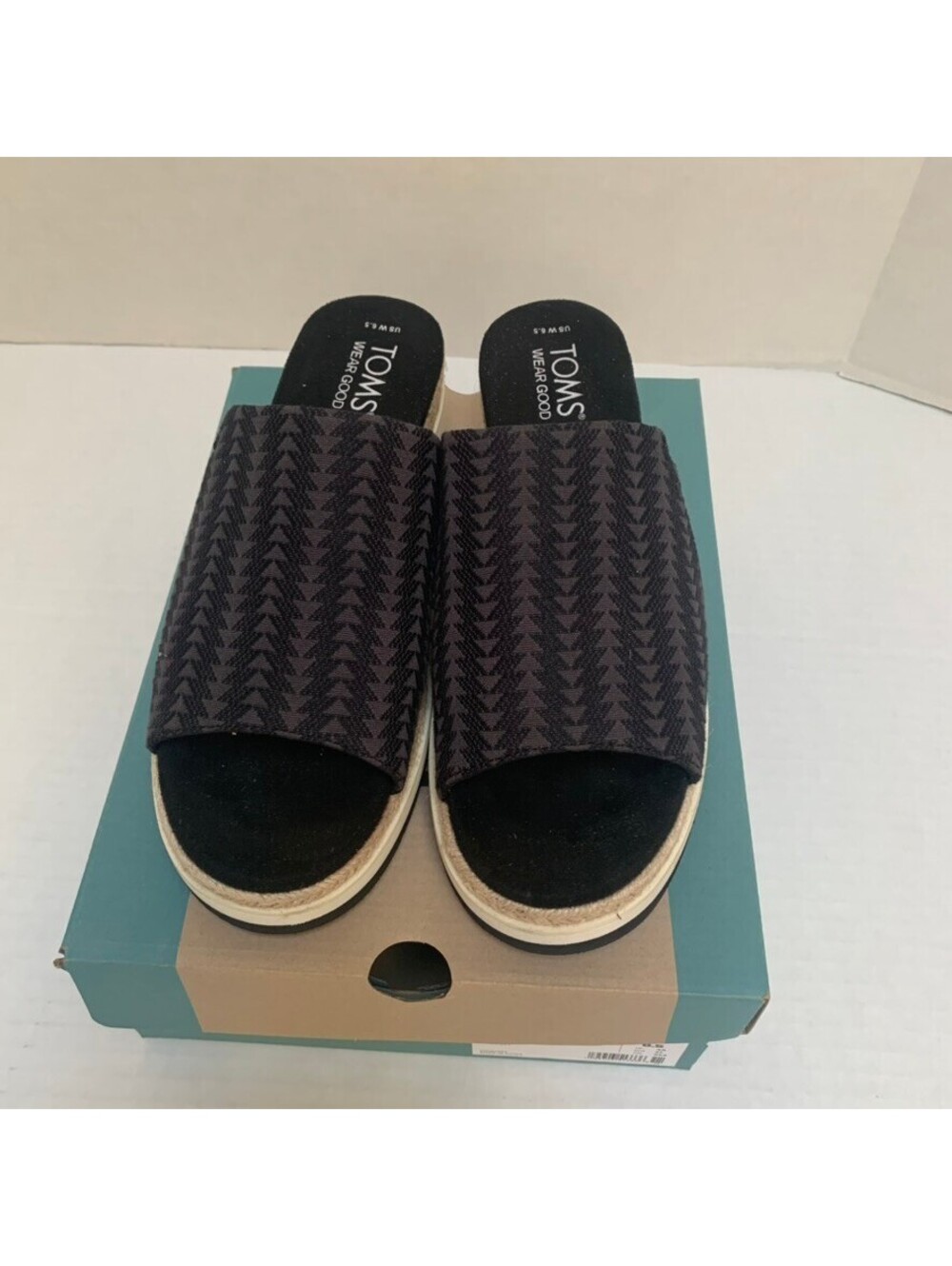 Toms Margot Mule Womens Size 6.5 Black Shoes